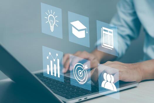 digital-internet-technology-online-lessons-screen-e-learning-education-online-web-information-management-business-concept-free-photo